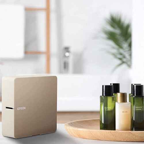 Detalle del corte automático y del panel de la Epson LW‑C610