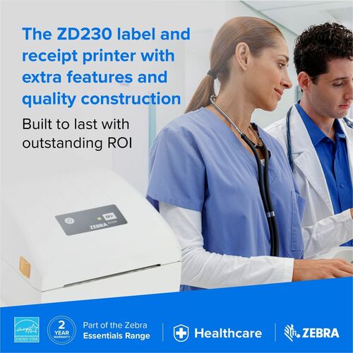 Zebra equipo de impresión térmica directa con resolución 203 dpi para generación de etiquetas en entorno logístico SKU ZD23042-D2ED02EZ projit.es