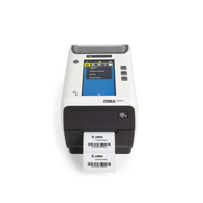 Zebra impresora de transferencia térmica con pantalla táctil a color para uso sanitario SKU ZD6AH22-T0EE00EZ projit.es