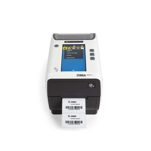 Zebra impresora de transferencia térmica con pantalla táctil a color para uso sanitario SKU ZD6AH22-T0EE00EZ projit.es