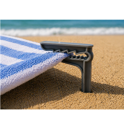 Pinza cocodrilo sujeta toallas de playa para fijar toallas en arena con agarre resistente SKU PCSTP-001 projit.es