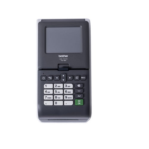 Pantalla táctil de la impresora Brother TD-2350D