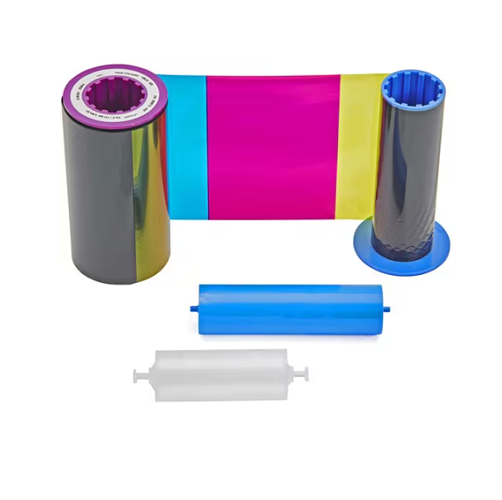 Cinta Zebra YMCK para impresión de credenciales PVC a color en impresoras de tarjetas SKU 800012-445 projit.es