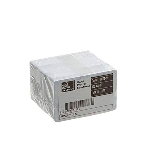 Caja de tarjetas Zebra PVC UHF para impresión y trazabilidad RFID en logística y almacenes SKU 800059-412 projit.es
