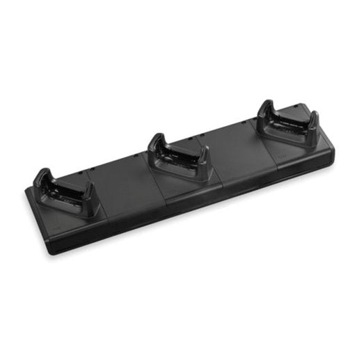 Base de carga Zebra de tres ranuras para lectores RFID RFD8500 en entornos logísticos SKU CRDUNIV-RFD8500-1R projit.es