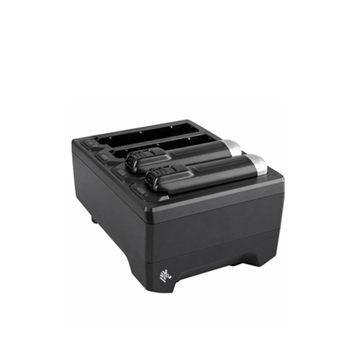 Base Zebra de carga múltiple WT6000 RS6000 optimiza baterías en operaciones manos libres con uso intensivo SKU SAC-NWTRS-4SCH-01 projit.es