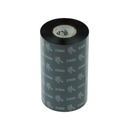 Ribbon Zebra WAX para impresión térmica de etiquetas industriales de 57 mm SKU 02300ZD25707 projit.es