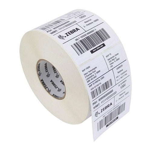 Etiqueta adhesiva RFID Zebra utilizada en control de activos y gestión de almacén SKU 3003855 projit.es