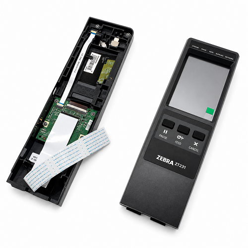 Panel de control Zebra para impresora ZT231 orientado a gestión operativa y configuración SKU P1123335-005 projit.es
