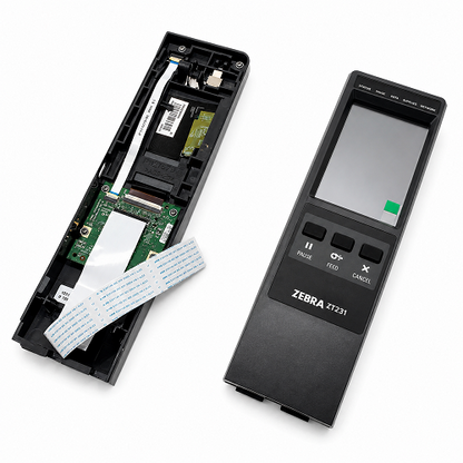 Panel de control Zebra para impresora ZT231 orientado a gestión operativa y configuración SKU P1123335-005 projit.es