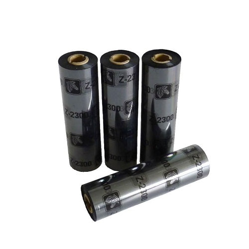 Cinta de tinta Zebra para impresión de etiquetas y códigos de barras SKU 02300ZD25707 projit.es