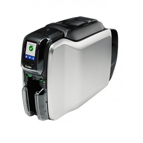 Vista frontal impresora Zebra ZC300 de tarjetas dual-sided sublimación térmica